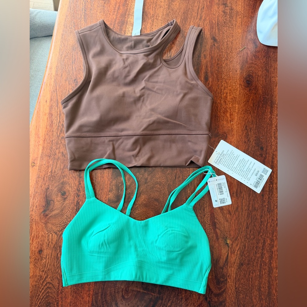 lululemon athletica Brown and Green Sports Bras